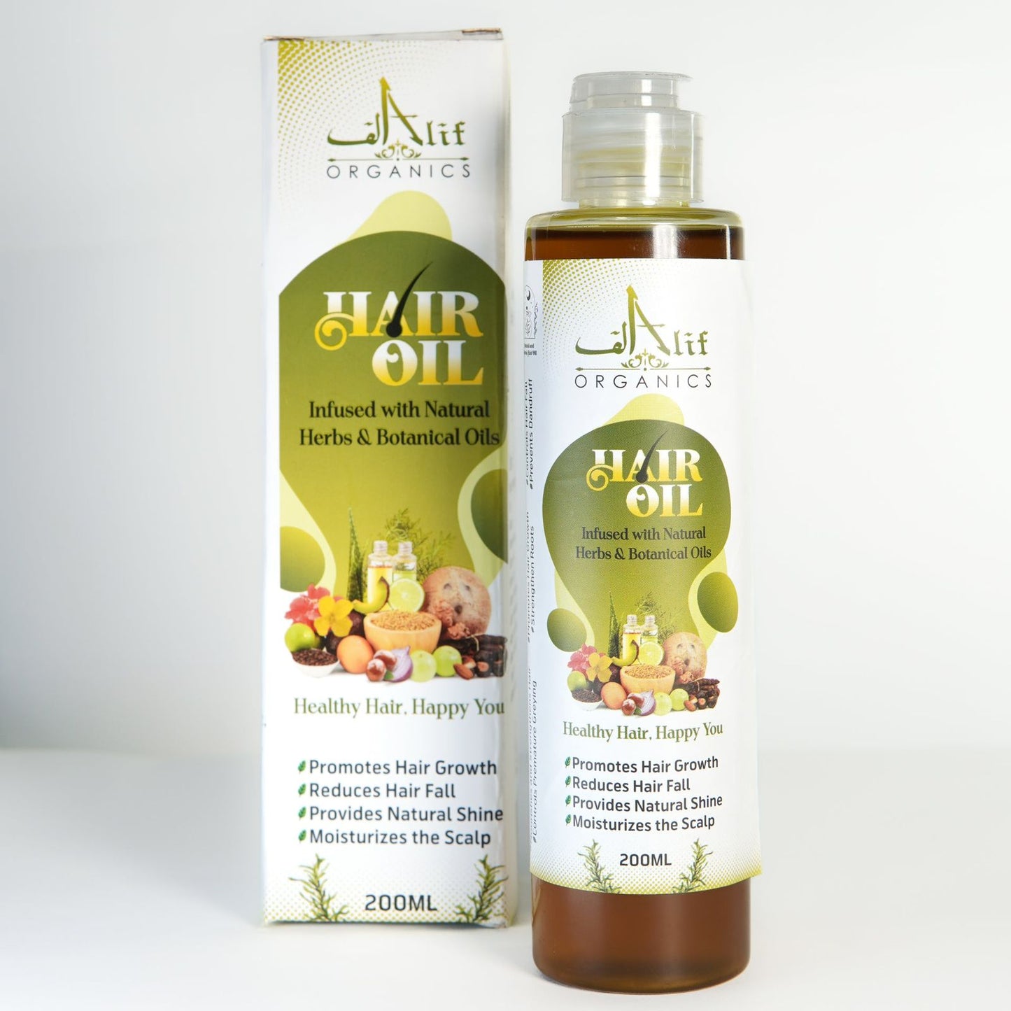 Alif Organics Hair Fall Control Oil, 200ml