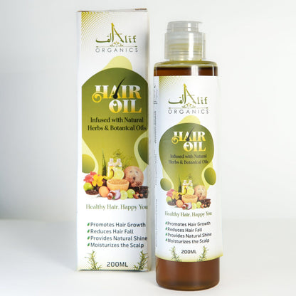 Alif Organics Hair Fall Control Oil, 200ml