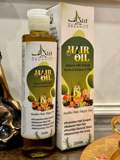 Alif Organics Hair Fall Control Oil, 200ml